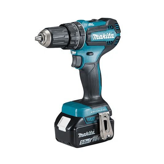 Taladro Atornillador Percutor DHP485RFE Inalámbrico 18V Max. Torque 60 N.m + 2 Baterías 3Ah + Cargador Makita
