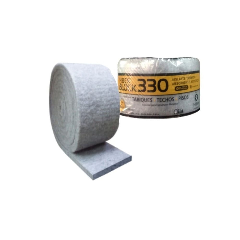 Aislante Fiber Block 330 0.40 X 10Mt. E=55 Rollo Feltrex