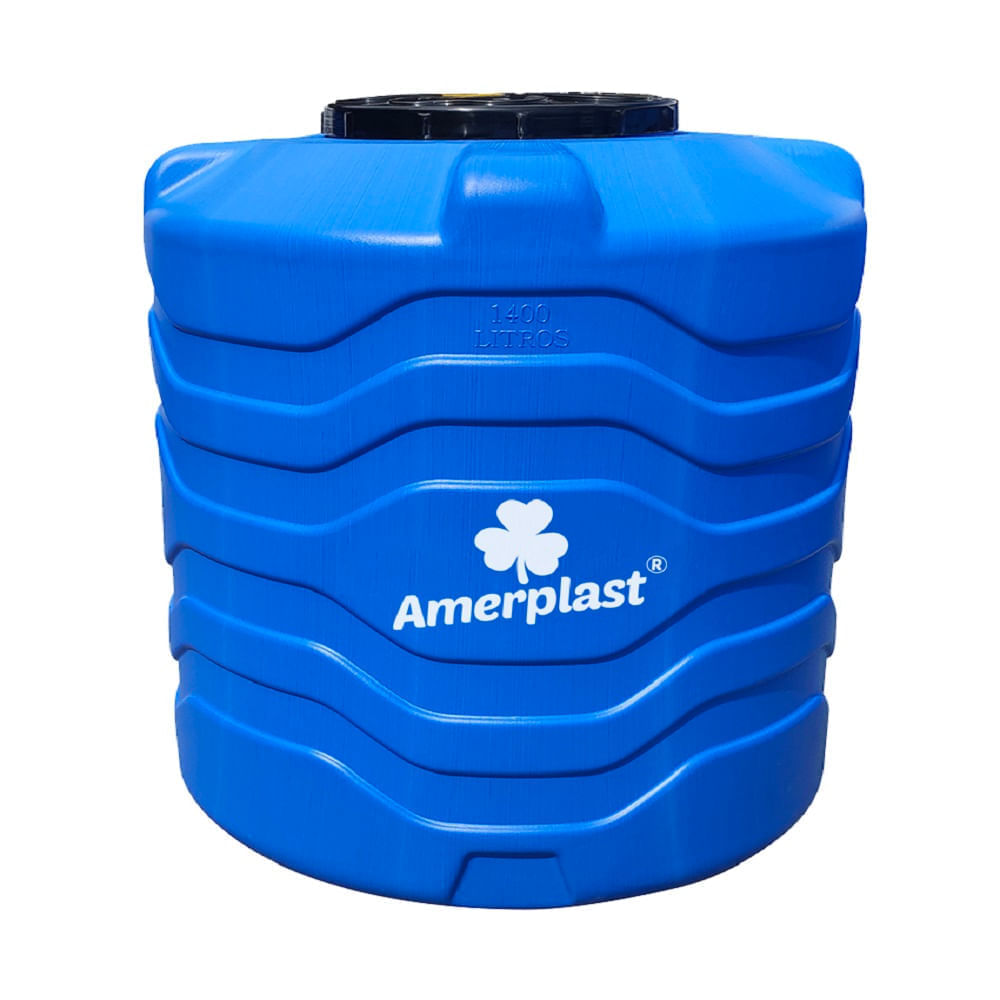 Estanque Vertical 1.400 Lt Std ECST-1400 Cilíndrico Para Superfície Amerplast