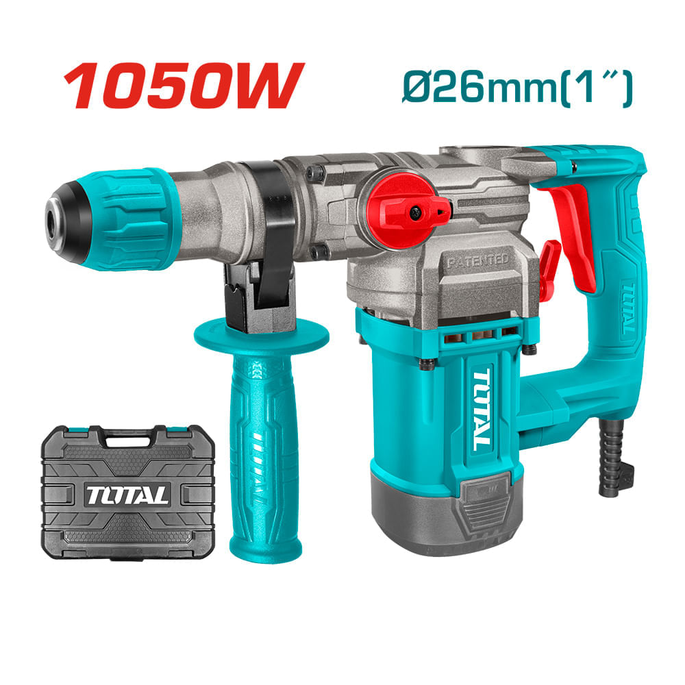 Rotomartillo SDS Plus Total 1050W 3 Modos Perforacion Demolicion -TOTAL